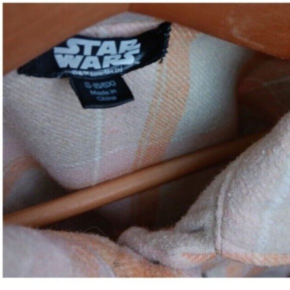 Star Wars, The Mandalorian: "Grogu" Wool Coat, Size Girls SZ S,Color Brown - Picture 7 of 7